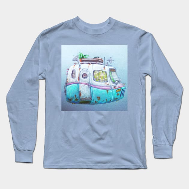 Junior Jet rocket RV Long Sleeve T-Shirt by desertvalleydesign